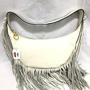 Elizabeth & James Zoe Smooth Fringed Leather Hobo